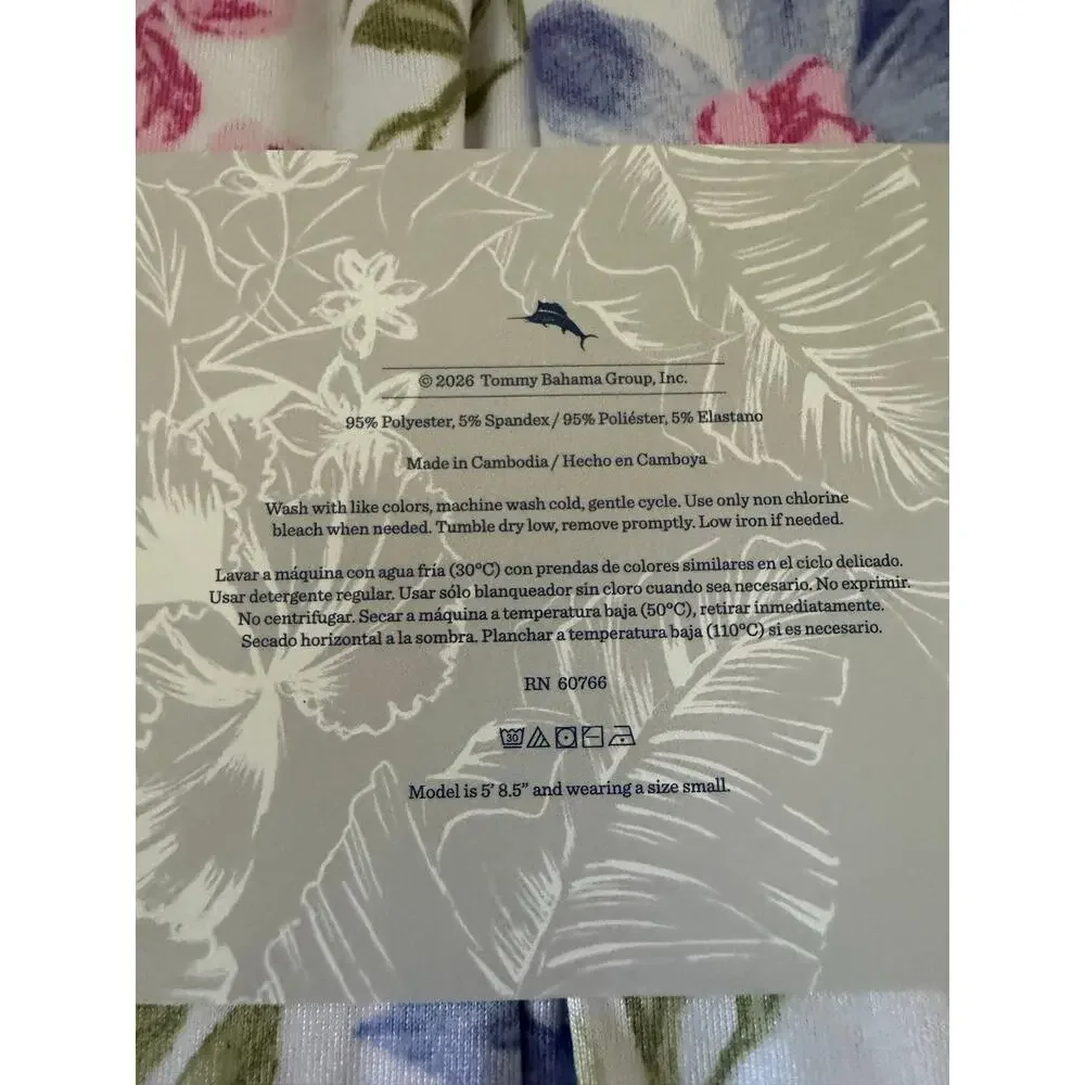 NWT Tommy Bahama 3pc Pajama Set XS Tank Pants Shorts